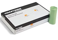 23 GALLON, 0.8 MIL, GREEN, 28" X 45", LOW DENSITY, COASTWIDE PROFESSIONAL, 250/CT THUMBNAIL