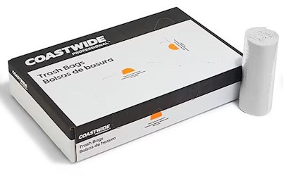 40-45 GALLON, 0.8 MIL, CLEAR, 40" X 46", LOW DENSITY, COASTWIDE PROFESSIONAL, 150/CT LARGE