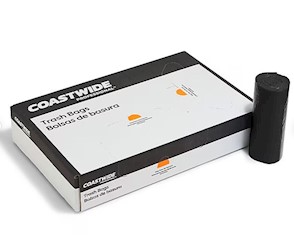33 GALLON, 0.8 MIL, BLACK, 33" X 39", LOW DENSITY, COASTWIDE PROFESSIONAL, 200/CT LARGE