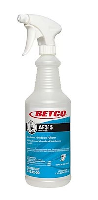 EMPTY SPRAY BOTTLES, WITH TRIGGER, BETCO AF315, WHITE/BLUE, 32 OZ, 12/CT MAIN