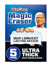 CLEANING PADS, MR. CLEAN MAGIC ERASER, ULTRA THICK, WHITE, 5/CT THUMBNAIL