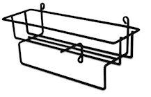 WIRE BASKET, FOR 1.5L RTD CLEANING SOLUTION BOTTLES, DIVERSEY, BLACK, 12/CT THUMBNAIL