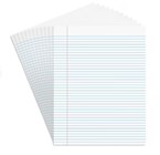 NOTEPADS, 8.5" X 11", NARROW RULED, WHITE, LETTER, 50 SHEETS/PAD, 12 PADS/CT THUMBNAIL