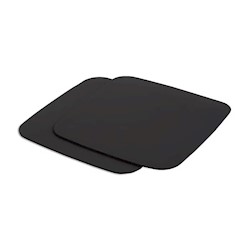 MOUSE PADS, STAPLES, BLACK, 2/CT LARGE