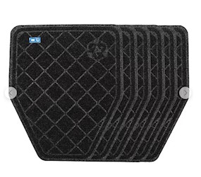 FLOOR MAT, INDOOR, CLEANSHIELD, 20.5" X 17.25", CHARCOAL, 6/CT LARGE