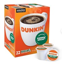 COFFEE, MEDIUM ROAST, DUNKIN' DECAF, KEURIG K-CUP PODS, 22/CT MAIN
