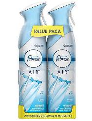 AIR FRESHENER, FEBREZE AIR, LINEN & SKY, 8.8 OZ, 2/CT LARGE