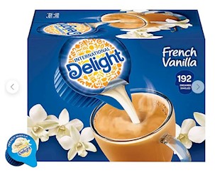 CREAMER, INTERNATIONAL DELIGHT, FRENCH VANILLA, LIQUID, 0.44 OZ., 192/CT LARGE