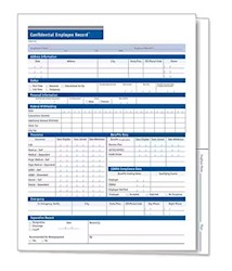 EMPLOYEE RECORD FOLDER, CONFIDENTIAL, 1 PART, COMPLYRIGHT, 25/CT LARGE