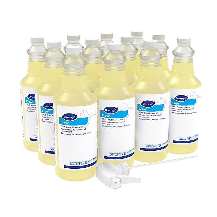 BATHROOM CLEANER, TILE & GROUT REJUVENATOR, DIVERSEY CREW, 32 OZ., 12/CT LARGE