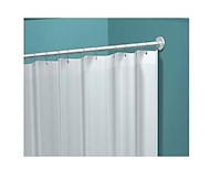 SHOWER CURTAIN, VINYL, WHITE, ASI, 72"W MAIN