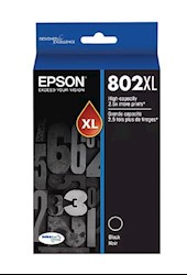 INK, CARTRIDGE, HIGH YIELD, EPSON T802XL, BLACK LARGE