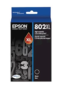 INK, CARTRIDGE, HIGH YIELD, EPSON T802XL, BLACK MAIN