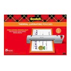 LAMINATING POUCHES, THERMAL, SCOTCH, MENU SIZE, 3 MIL, 25/CT THUMBNAIL