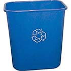 RECYCLING STATION, DESK-SIDE, 7 GALLONS, BLUE, 15"H x 14 1/2"W THUMBNAIL