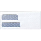 Envelopes, Double Window Envelopes #9 white 500/bx  THUMBNAIL