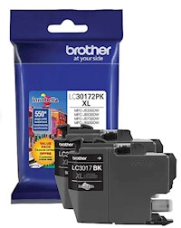 INK, CARTRIDGE, HIGH YIELD, BROTHER LC30172PK, BLACK, 2/CT MAIN