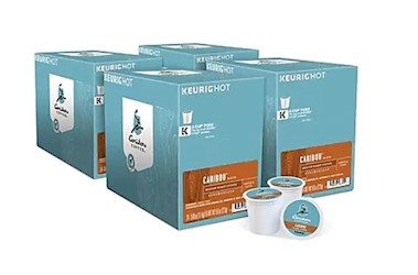 COFFEE, MEDIUM ROAST, CARIBOU BLEND, KEURIG K-CUP PODS, 96/CT LARGE