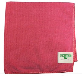 CLOTHS, MICROFIBER, UNGER, MICROWIPE 4000, RED, 10/CT LARGE