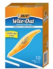 CORRECTION TAPE, BIC WITE-OUT, EXACT LINER, WHITE, 10/CT THUMBNAIL