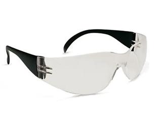 SAFETY GLASSES, CLEAR ANTI-SCRATCH LENS, BLACK TEMPLES, RELAXED BRIDGE, ANTI-FOG LARGE