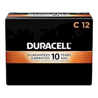 BATTERIES, C, DURACELL, COPPERTOP, ALKALINE, 12/CT MAIN