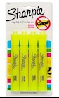 HIGHLIGHTERS, SHARPIE, TANK, CHISEL TIP, YELLOW, 4/CT THUMBNAIL