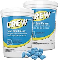 TOILET BOWL CLEANER, DIVERSEY CREW EASY PAKS, 1/2 OZ., 90 PACKETS/TUB, 2 TUBS/CT MAIN