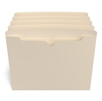 FILE JACKET, REINFORCED, LETTER SIZE, MANILA, 100/CT MAIN