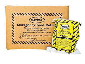 EMERGENCY KIT, FOOD RATION, MAYDAY, 1200 CALORIE FOOD BAR, 36/BX LARGE