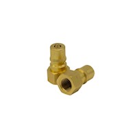 QUICK-DISCONNECT, VITON SEALS, BRASS, 1/8" MAIN