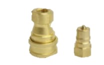 QUICK-DISCONNECT, 1/4", BRASS, VITON SEAL, MALE LARGE