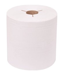 PAPER TOWELS, HARDWOUND, TORK, WHITE, 600 FT/ROLL, 6 ROLLS/CT, Tork # 8030630 LARGE