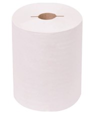 PAPER TOWELS, HARDWOUND, TORK, WHITE, 450 FT/ROLL, 12 ROLLS/CT MAIN