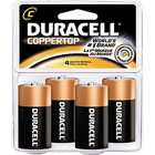 BATTERIES, C, DURACELL, COPPERTOP, ALKALINE, 4/CT THUMBNAIL