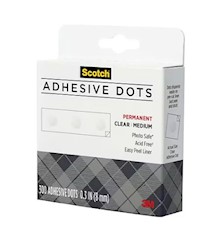ADHESIVE DOTS, MOUNTING, MEDIUM, SCOTCH, 300/CT LARGE