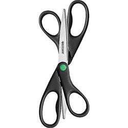 Scissors, Pointed Tip, Straight Handle, Black, 8", 2/CT LARGE