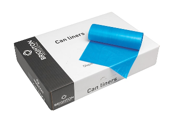23-25 GALLON, 14 MIC, BLUE, 30 1/2" X 43", HIGH DENSITY, CORELESS, 25BAGS/ROLL, 10 ROLLS LARGE