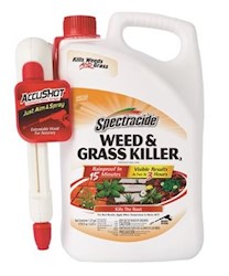 WEED & GRASS KILLER, SPECTRACIDE, 1.3 GALLON, ACCUSHOT SPRAYER LARGE
