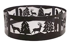 FIRE PIT, STEEL, WILDERNESS, PLEASANT HEARTH, 36" X 12", BLACK THUMBNAIL