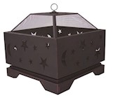FIRE PIT, STEEL, SQUARE, STARGAZER DEEP BOWL, 26" X 26", RUBBED BRONZE THUMBNAIL