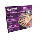 GLOVES, DISPOSABLE, POLYETHYLENE, CLEAR, POWDER FREE, SIZE MEDIUM THUMBNAIL