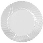 PLATES, 6", CLEAR, FANCY BORDER RIM, 180/CS THUMBNAIL