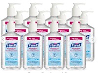 HAND SANITIZER, PURELL ADVANCED GEL, REFRESHING CLEAN SCENT, 12 OZ., 12/CARTON MAIN