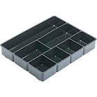 DRAWER ORGANIZER, RUBBERMAID, EXTRA DEEP, PLASTIC, BLACK THUMBNAIL