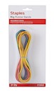 RUBBERBANDS, STAPLES, OVERSIZED, ASSORTED COLORS, 24/CT THUMBNAIL