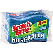 SPONGE, SCOTCH-BRITE, NON-SCRATCH, BLUE, 3/PK MAIN