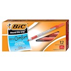 PENS, BALLPOINT, BIC, MEDIUM POINT, RED INK, 12/CT THUMBNAIL