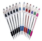 PENS, BALLPOINT, MEDIUM POINT, ASSORTED COLORS, 12/CT THUMBNAIL