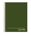 PLANNER, AMPAD, GOLD FIBRE, SUBJECT NOTEBOOKS, 7.25" X 9.5", GREEN, 84 SHEETS THUMBNAIL